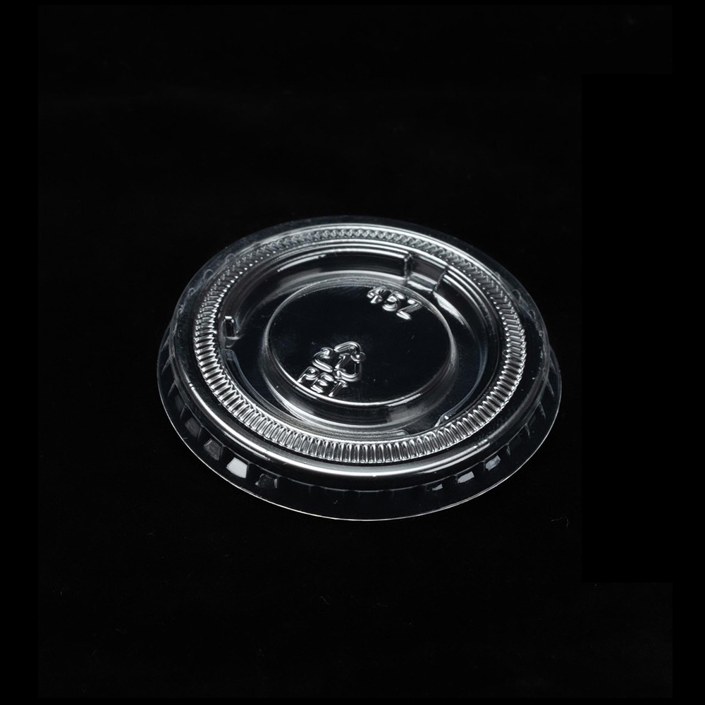 PET Flat Cup Lids Beverage Packaging
