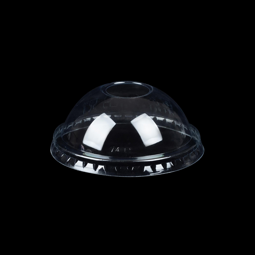PET Dome Cup Lids Cold Drink Packaging
