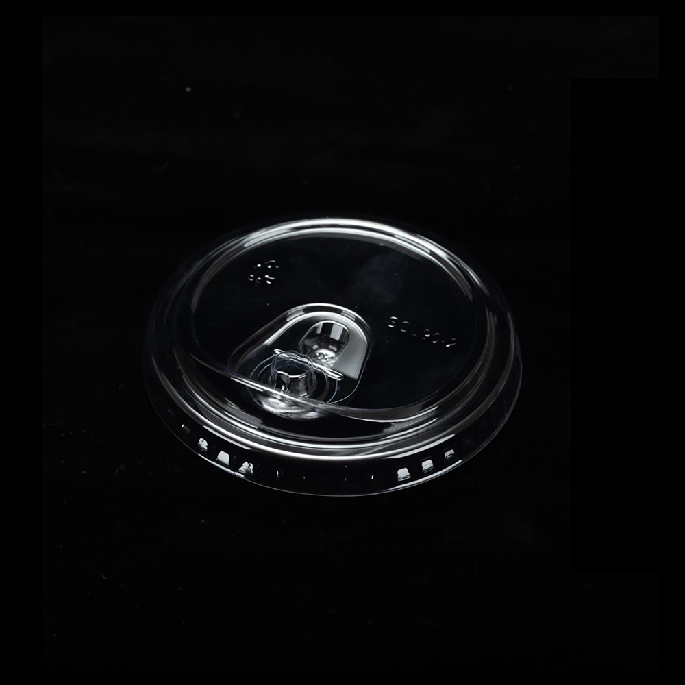 PET Strawless Cup Lids Spill Resistant Design