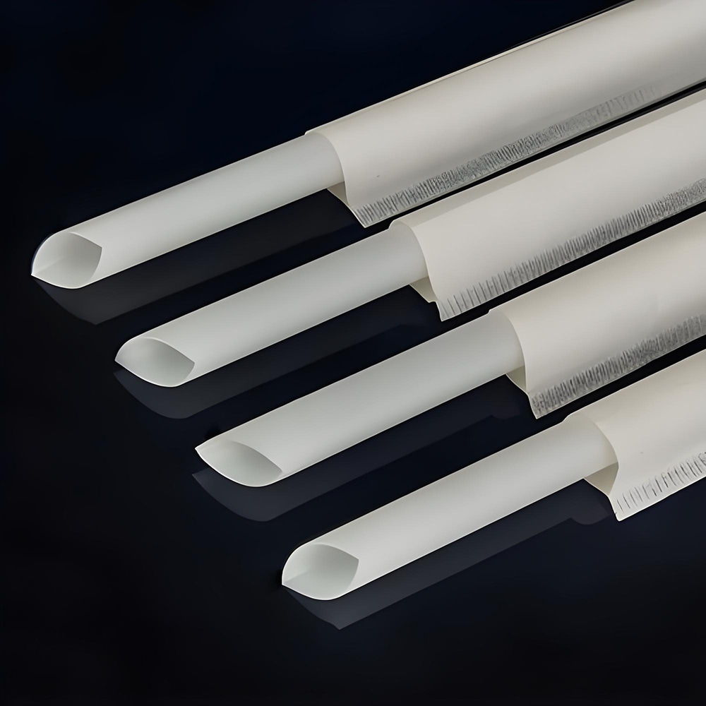 PLA Drinking Straw  Individually Wrapped
